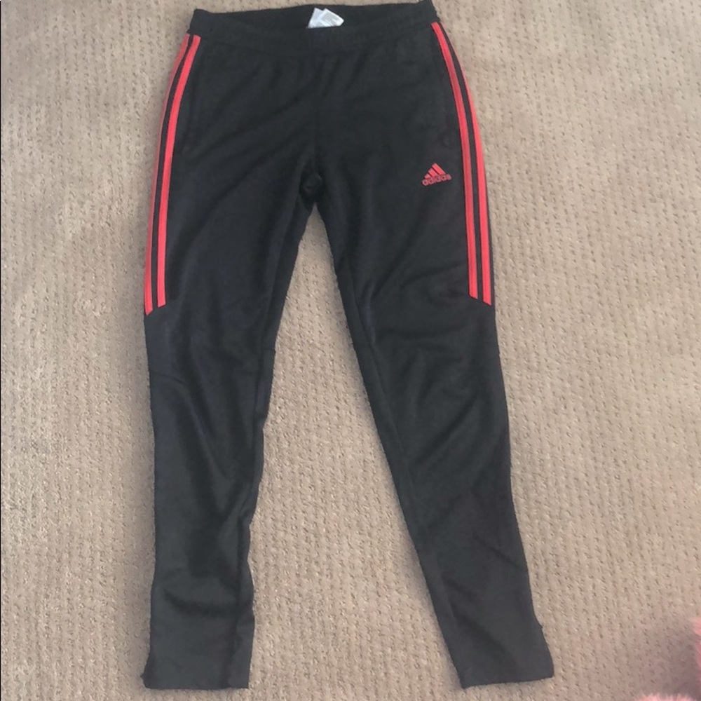 Adidas Track Pant with Pink Stripes